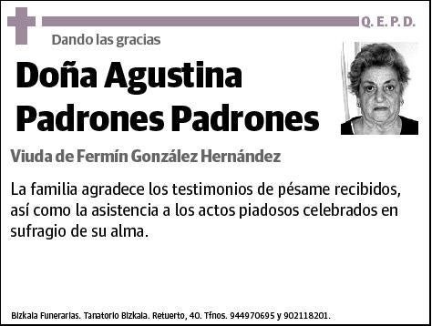 PADRONES PADRONES,AGUSTINA