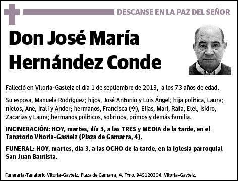 HERNANDEZ CONDE,JOSE MARIA