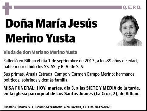 MERINO YUSTA,MARIA JESUS