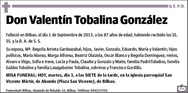 TOBALINA GONZALEZ,VALENTIN