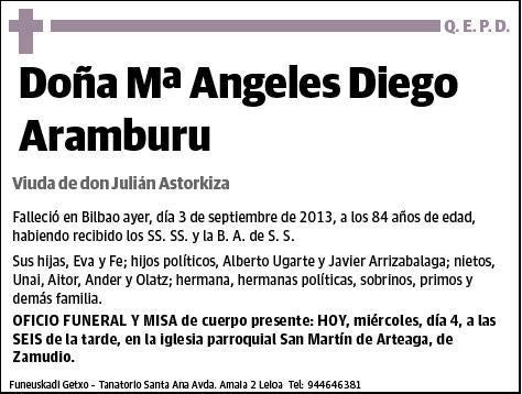 DIEGO ARAMBURU,Mª ANGELES