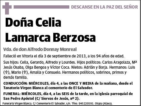 LAMARCA BERZOSA,CELIA