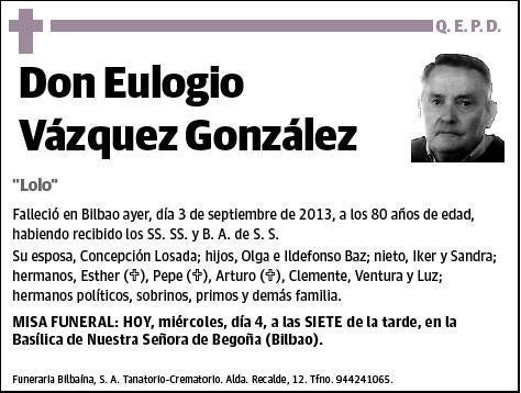 VAZQUEZ GONZALEZ,EULOGIO