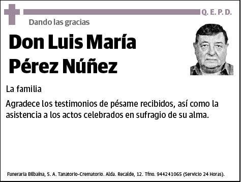 PEREZ NUÑEZ,LUIS MARIA