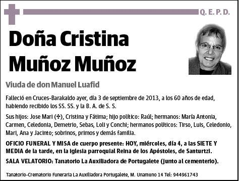 MUÑOZ MUÑOZ,CRISTINA