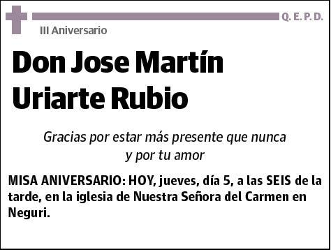 URIARTE RUBIO,JOSE MARTÍN