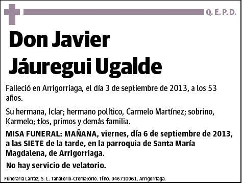 JAUREGUI UGALDE,JAVIER