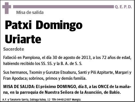 DOMINGO URIARTE,PATXI