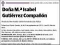 GUTIERREZ COMPAÑON,Mª ISABEL