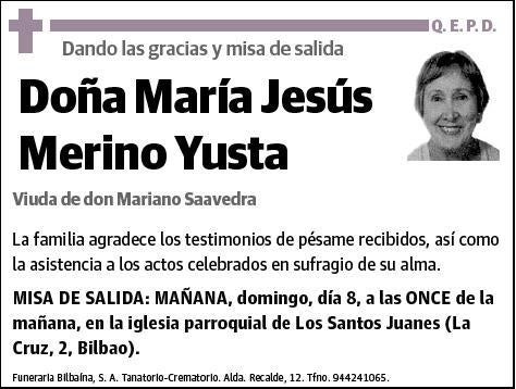 MERINO YUSTA,MARIA JESUS