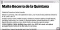 BECERRA DE LA QUINTANA,MAITE