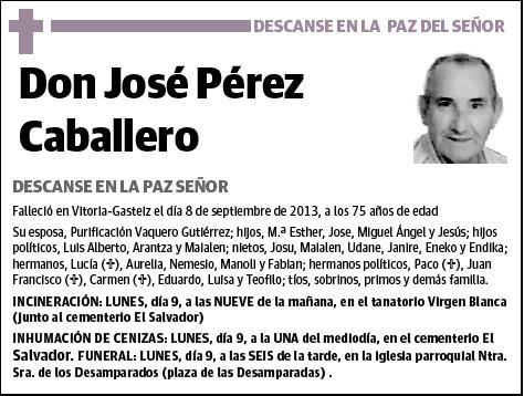 PEREZ CABALLERO,JOSE