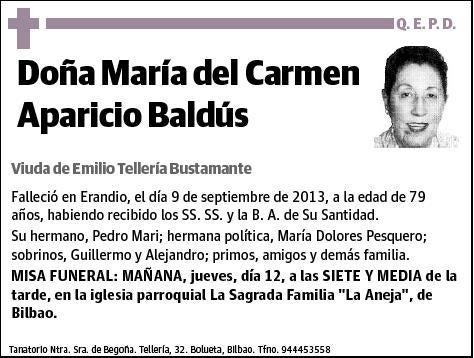 APARICIO BALDUS,MARIA DEL CARMEN