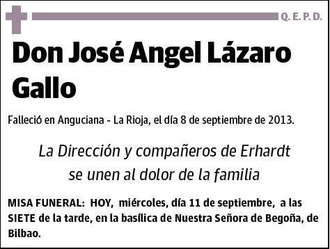 LAZARO GALLO,JOSE ANGEL