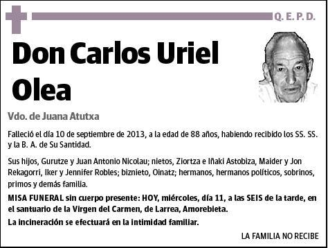 URIEL OLEA,CARLOS