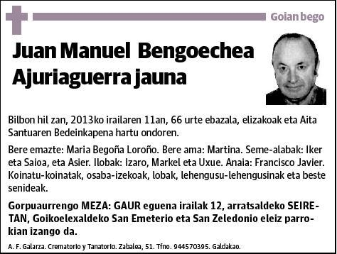 BENGOECHEA AJURIAGUERRA,JUAN MANUEL