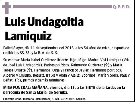 UNDAGOITIA LAMIQUIZ,LUIS