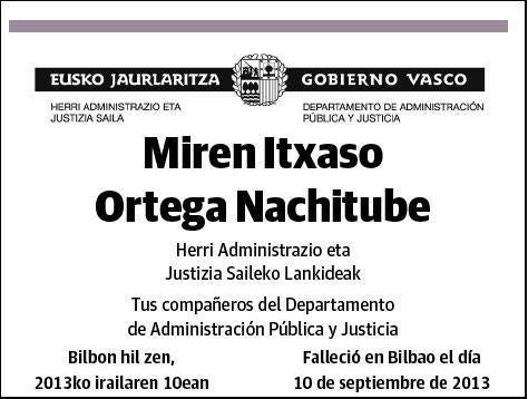 ORTEGA NATXITUBE,MIREN ITXASO