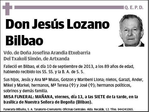 LOZANO BILBAO,JESUS