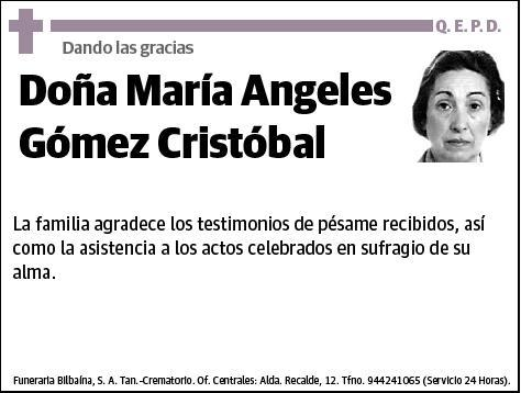 GOMEZ CRISTOBAL,MARIA ANGELES