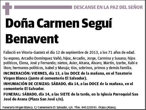 SEGUI BENAVENT,CARMEN