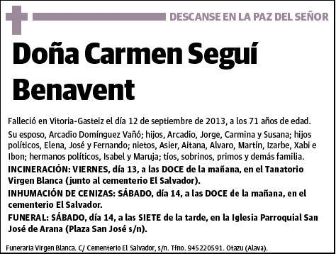 SEGUI BENAVENT,CARMEN