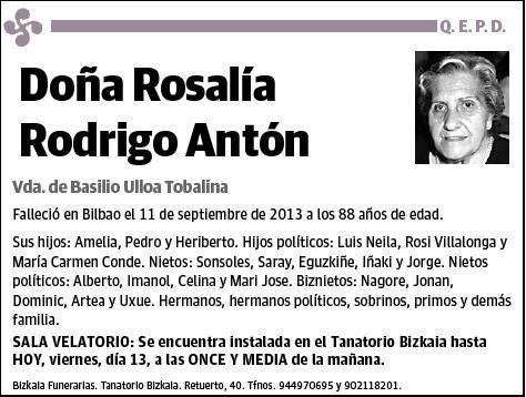 RODRIGO ANTON,ROSALIA