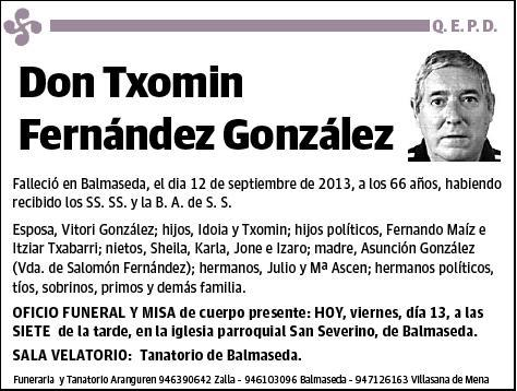 FERNANDEZ GONZALEZ,TXOMIN