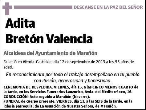 BRETON VALENCIA,ADITA