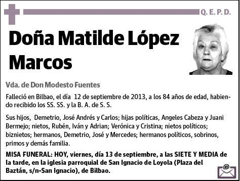 LOPEZ MARCOS,MATILDE