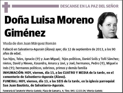 MORENO GIMENEZ,LUISA