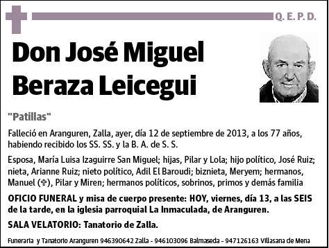 BERAZA LEICEGUI,JOSE MIGUEL