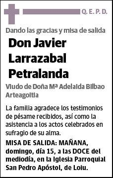 LARRAZABAL PETRALANDA,JAVIER