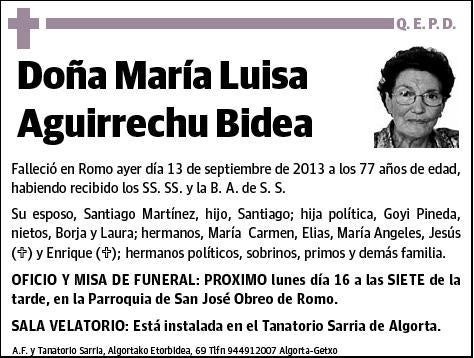 AGUIRRECHU BIDEA,MARIA LUISA