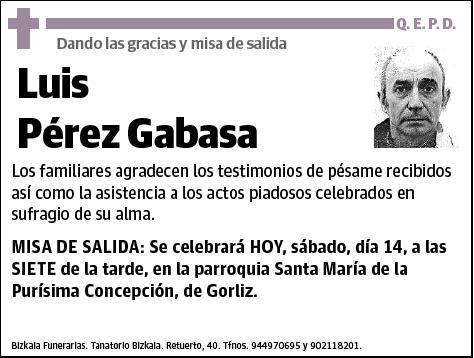 PEREZ GABASA,LUIS