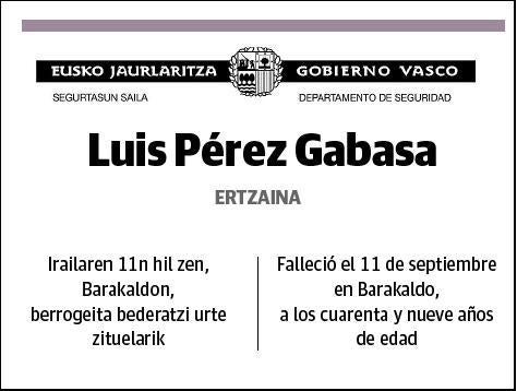 PEREZ GABASA,LUIS