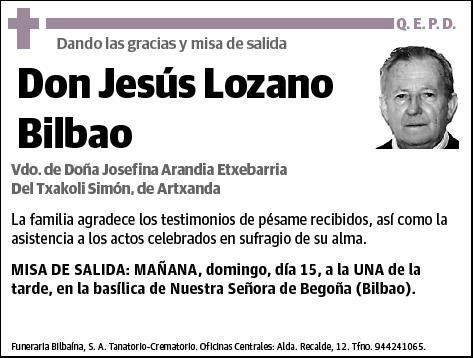 LOZANO BILBAO,JESUS