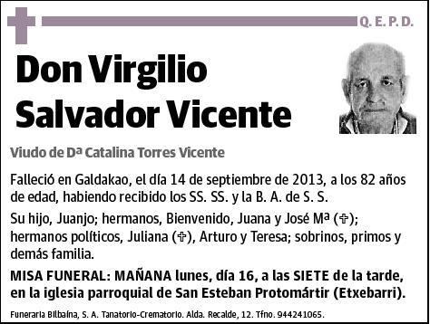 SALVADOR VICENTE,VIRGILIO