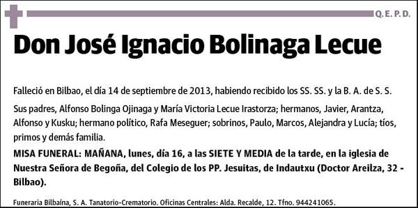 BOLINAGA LECUE,JOSE IGNACIO