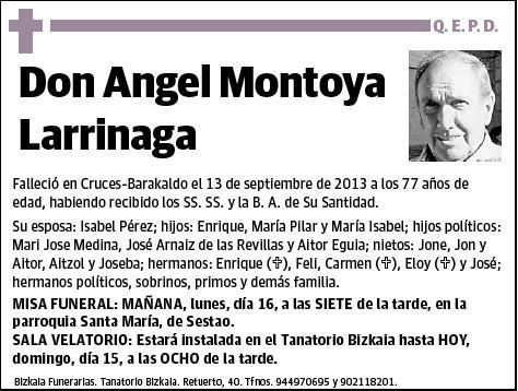 MONTOYA LARRINAGA,ANGEL