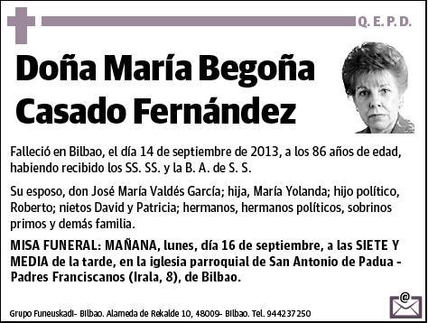 CASADO FERNANDEZ,MARIA BEGOÑA