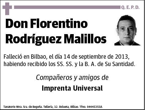 RODRIGUEZ MALILLOS,FLORENTINO