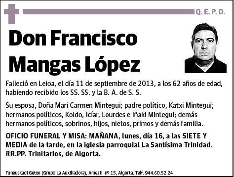 MANGAS LOPEZ,FRANCISCO