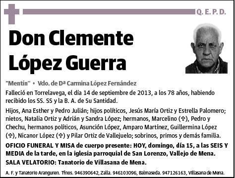 LOPEZ GUERRA,CLEMENTE