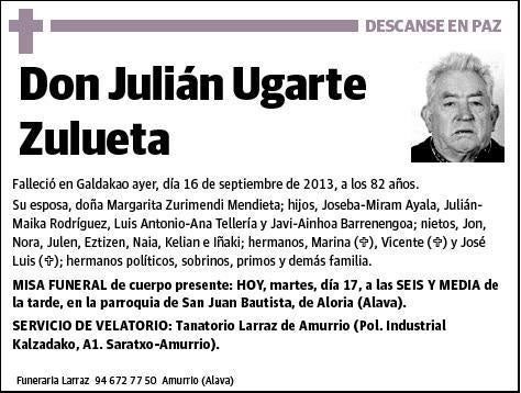 UGARTE ZULUETA,JULIAN