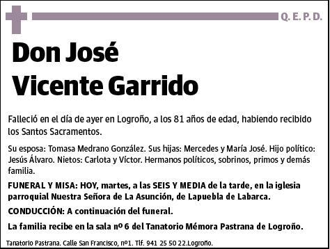 VICENTE GARRIDO,JOSE