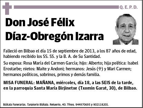 DIAZ-OBREGON IZARRA,JOSE FELIX