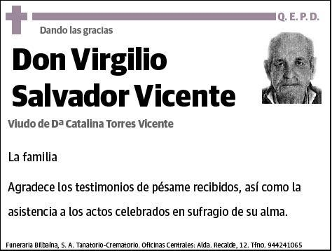 SALVADOR VICENTE,VIRGILIO