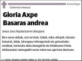 AXPE BASARAS,GLORIA