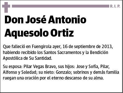 AQUESOLO ORTIZ,JOSE ANTONIO